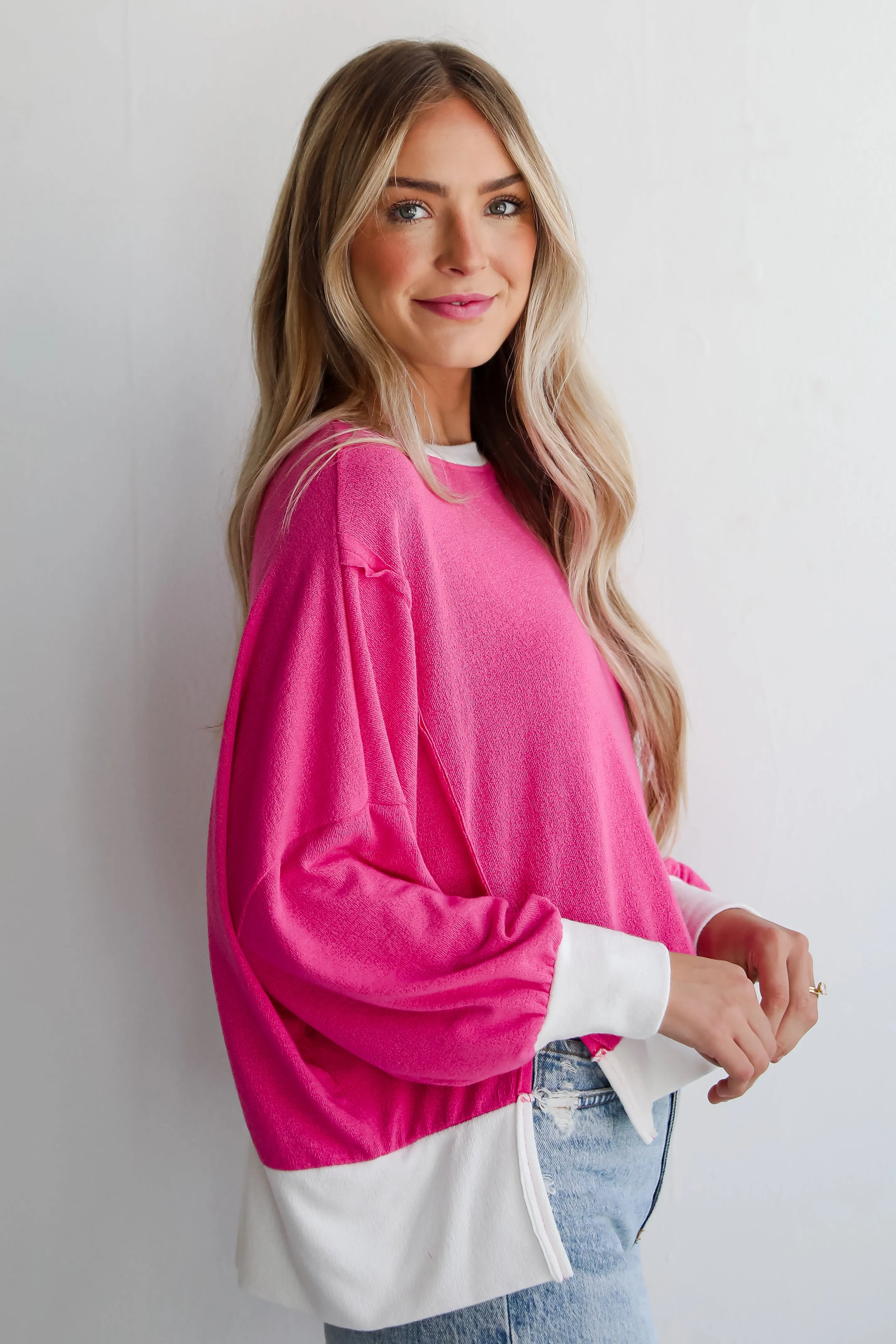 FINAL SALE - Madeline Terry Cloth Top